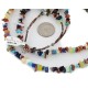 Certified Authentic 2 Strand Navajo .925 Sterling Silver Natural Turquoise Multicolor Stones Native American Necklace 15501-34 Certified Authentic 2 Strand Navajo .925 Sterling Silver Natural Turquoise Multicolor Stones Native American Necklace 15501-34