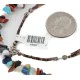 Certified Authentic 2 Strand Navajo .925 Sterling Silver Natural Turquoise Multicolor Stones Native American Necklace 15501-34 Certified Authentic 2 Strand Navajo .925 Sterling Silver Natural Turquoise Multicolor Stones Native American Necklace 15501-34