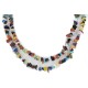 Certified Authentic 2 Strand Navajo .925 Sterling Silver Natural Turquoise Multicolor Stones Native American Necklace 15501-34 Certified Authentic 2 Strand Navajo .925 Sterling Silver Natural Turquoise Multicolor Stones Native American Necklace 15501-34