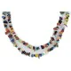Certified Authentic 2 Strand Navajo .925 Sterling Silver Natural Turquoise Multicolor Stones Native American Necklace 15501-34 Certified Authentic 2 Strand Navajo .925 Sterling Silver Natural Turquoise Multicolor Stones Native American Necklace 15501-34