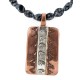 Handmade Bear Certified Authentic Navajo Pure .925 Sterling Silver Copper Natural Snowflake Stone Native American Necklace 16973-16037-6
