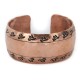 Handmade Hammered Horse Certified Authentic Navajo Pure Copper Native American Bracelet  12868-01