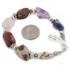 Certified Authentic Navajo .925 Sterling Silver Natural Multicolor Stones Native American Bracelet 12742