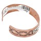 Handmade Sun Certified Authentic Navajo Pure .925 Sterling Silver Copper Native American Bracelet 12809-6
