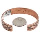 Handmade Sun Certified Authentic Navajo Pure .925 Sterling Silver Copper Native American Bracelet 12809-6