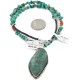 .925 Sterling Silver Handmade Certified Authentic Navajo Natural and Blood Turquoise Coral Native American Necklace 14942-16029-4 .925 Sterling Silver Handmade Certified Authentic Navajo Natural and Blood Turquoise Coral Native American Necklace 14942-16029-4