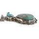 .925 Sterling Silver Handmade Certified Authentic Navajo Turquoise Jasper Native American Necklace  24116-102248