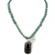 Certified Authentic .925 Sterling Silver Handmade Natural Turquoise and Tigers Eye Native American Necklace 15037-15338