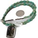 Certified Authentic .925 Sterling Silver Handmade Natural Turquoise and Tigers Eye Native American Necklace 15037-15338