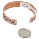 Handmade Certified Authentic Navajo .925 Sterling Silver and Pure Copper Native American Bracelet 12809-7 Handmade Certified Authentic Navajo .925 Sterling Silver and Pure Copper Native American Bracelet 12809-7