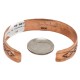 Handmade Certified Authentic Roanhorse Navajo Pure .925 Sterling Silver and Copper Native American Bracelet 12770