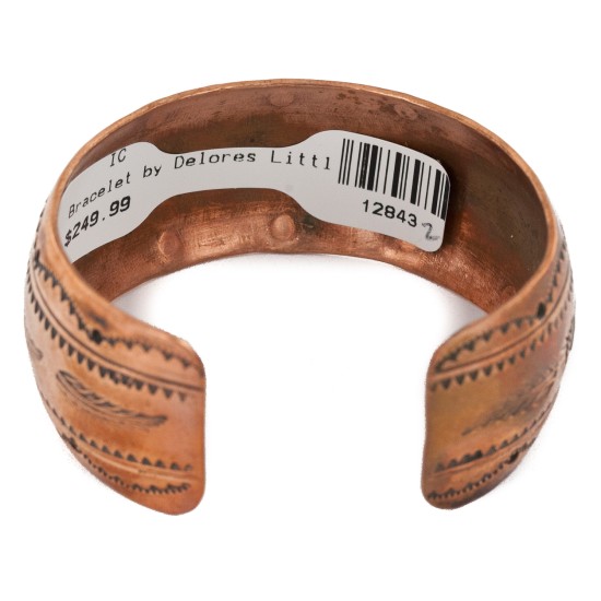 Handmade Horse Certified Authentic Navajo Pure .925 Sterling Silver and Copper Native American Bracelet 12843-2 Handmade Horse Certified Authentic Navajo Pure .925 Sterling Silver and Copper Native American Bracelet 12843-2