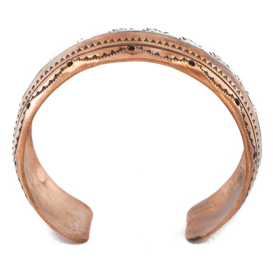 Handmade Horse Certified Authentic Navajo Pure .925 Sterling Silver and Copper Native American Bracelet 12843-2 Handmade Horse Certified Authentic Navajo Pure .925 Sterling Silver and Copper Native American Bracelet 12843-2