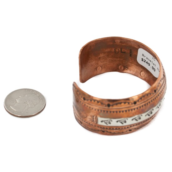 Handmade Horse Certified Authentic Navajo Pure .925 Sterling Silver and Copper Native American Bracelet 12843-2 Handmade Horse Certified Authentic Navajo Pure .925 Sterling Silver and Copper Native American Bracelet 12843-2