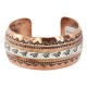 Horse Handmade Certified Authentic Navajo Pure .925 Sterling Silver and Copper Native American Bracelet 12843-8