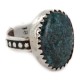 925 Sterling Silver Certified Authentic Handmade Navajo Natural Turquoise Native American Ring  12510-1