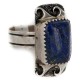 925 Sterling Silver Handmade Certified Authentic Navajo Natural Lapis Native American Ring  12645