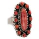 925 Sterling Silver Handmade Certified Authentic Navajo Natural Spiny Oyster Native American Ring 16607 925 Sterling Silver Handmade Certified Authentic Navajo Natural Spiny Oyster Native American Ring 16607