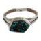 925 Sterling Silver Handmade Certified Authentic Navajo Natural Turquoise Native American Ring  12510