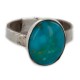 925 Sterling Silver Handmade Certified Authentic Navajo Natural Turquoise Native American Ring  16803-00