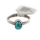 Certified Authentic 925 Sterling Silver Handmade Navajo Natural Turquoise Native American Ring  16803-000