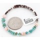 Certified Authentic Navajo WRAP Natural Turquoise and Agate Native American Bracelet 390829842652