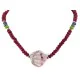.925 Sterling Silver Certified Authentic Navajo Natural Ruby Opalite Sapphire Jade Hematite Native American Necklace 15768 .925 Sterling Silver Certified Authentic Navajo Natural Ruby Opalite Sapphire Jade Hematite Native American Necklace 15768
