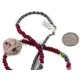 .925 Sterling Silver Certified Authentic Navajo Natural Ruby Opalite Sapphire Jade Hematite Native American Necklace 15768 .925 Sterling Silver Certified Authentic Navajo Natural Ruby Opalite Sapphire Jade Hematite Native American Necklace 15768