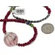 .925 Sterling Silver Certified Authentic Navajo Natural Ruby Opalite Sapphire Jade Hematite Native American Necklace 15768 .925 Sterling Silver Certified Authentic Navajo Natural Ruby Opalite Sapphire Jade Hematite Native American Necklace 15768