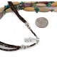 Certified Authentic 3 Strand Navajo .925 Sterling Silver Natural Turquoise Agate Native American Necklace 750106-101