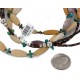 Certified Authentic 3 Strand Navajo .925 Sterling Silver Natural Turquoise Agate Native American Necklace 750106-101