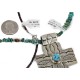 Cross .925 Sterling Silver Nickel Handmade Certified Authentic Navajo Natural Turquoise Tigers Eye Native American Necklace 14981-16029-7