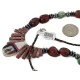 Inlay Certified Authentic Navajo .925 Sterling Silver Natural Turquoise Red Jasper Hematite Coral Mother of Pearl and Black Onyx Native American Necklace 750179-2 Inlay Certified Authentic Navajo .925 Sterling Silver Natural Turquoise Red Jasper Hematite Coral Mother of Pearl and Black Onyx Native American Necklace 750179-2