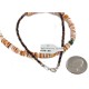Navajo Certified Authentic .925 Sterling Silver Natural Spiny Oyster and Turquoise Native American Necklace 25266-2