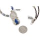 Vintage Style Buffalo Nickel .925 Sterling Silver Handmade Certified Authentic Navajo Natural Turquoise Lapis Native American Necklace 16024-15974-4 Vintage Style Buffalo Nickel .925 Sterling Silver Handmade Certified Authentic Navajo Natural Turquoise Lapis Native American Necklace 16024-15974-4