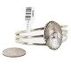 Handmade Certified Authentic Navajo Nickel Mother of Pearl Native American Bracelet 12800-0 Handmade Certified Authentic Navajo Nickel Mother of Pearl Native American Bracelet 12800-0