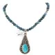 .925 Sterling Silver Handmade Certified Authentic Navajo Natural Turquoise Blue Quartz Native American Necklace 15042-15965 .925 Sterling Silver Handmade Certified Authentic Navajo Natural Turquoise Blue Quartz Native American Necklace 15042-15965