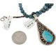 .925 Sterling Silver Handmade Certified Authentic Navajo Natural Turquoise Blue Quartz Native American Necklace 15042-15965 .925 Sterling Silver Handmade Certified Authentic Navajo Natural Turquoise Blue Quartz Native American Necklace 15042-15965