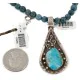 .925 Sterling Silver Handmade Certified Authentic Navajo Natural Turquoise Blue Quartz Native American Necklace 15042-15965 .925 Sterling Silver Handmade Certified Authentic Navajo Natural Turquoise Blue Quartz Native American Necklace 15042-15965