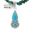 .925 Sterling Silver Handmade Certified Authentic Navajo Natural Turquoise Coral Native American Necklace 24411-3-16075-2 .925 Sterling Silver Handmade Certified Authentic Navajo Natural Turquoise Coral Native American Necklace 24411-3-16075-2