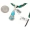.925 Sterling Silver Handmade Certified Authentic Navajo Natural Turquoise Coral Native American Necklace 24411-3-16075-2 .925 Sterling Silver Handmade Certified Authentic Navajo Natural Turquoise Coral Native American Necklace 24411-3-16075-2