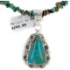 .925 Sterling Silver Handmade Certified Authentic Navajo Natural Turquoise Coral Native American Necklace 24415-5-14820 .925 Sterling Silver Handmade Certified Authentic Navajo Natural Turquoise Coral Native American Necklace 24415-5-14820