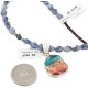 .925 Sterling Silver Handmade Certified Authentic Navajo Natural Turquoise Spiny Oyster Lapis Native American Necklace 24411-2-16047-2