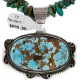 Certified Authentic Navajo .925 Sterling Silver Natural Turquoise Turquoise Native American Necklace 14796-16065-5