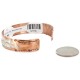 Handmade Bear Certified Authentic Roanhorse Navajo Pure .925 Sterling Silver Copper Native American Bracelet 12770-000