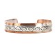 Handmade Bear Certified Authentic Roanhorse Navajo Pure .925 Sterling Silver Copper Native American Bracelet 12770-000