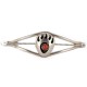 Handmade Bear paw Certified Authentic and Mae Navajo .925 Sterling Silver Coral Native American Bracelet 12442