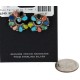 Handmade Certified Authentic Petit Point Zuni .925 Sterling Silver Natural Turquoise and Multicolor Stud Native American Earrings 27127-00