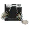 Handmade Certified Authentic Zuni .925 Sterling Silver Natural Multicolor Dangle Native American Earrings 27159 Handmade Certified Authentic Zuni .925 Sterling Silver Natural Multicolor Dangle Native American Earrings 27159