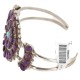 Handmade Certified Authentic Petit Point Zuni .925 Sterling Silver Natural Sugilite Turquoise Native American Bracelet 12686-2 Handmade Certified Authentic Petit Point Zuni .925 Sterling Silver Natural Sugilite Turquoise Native American Bracelet 12686-2